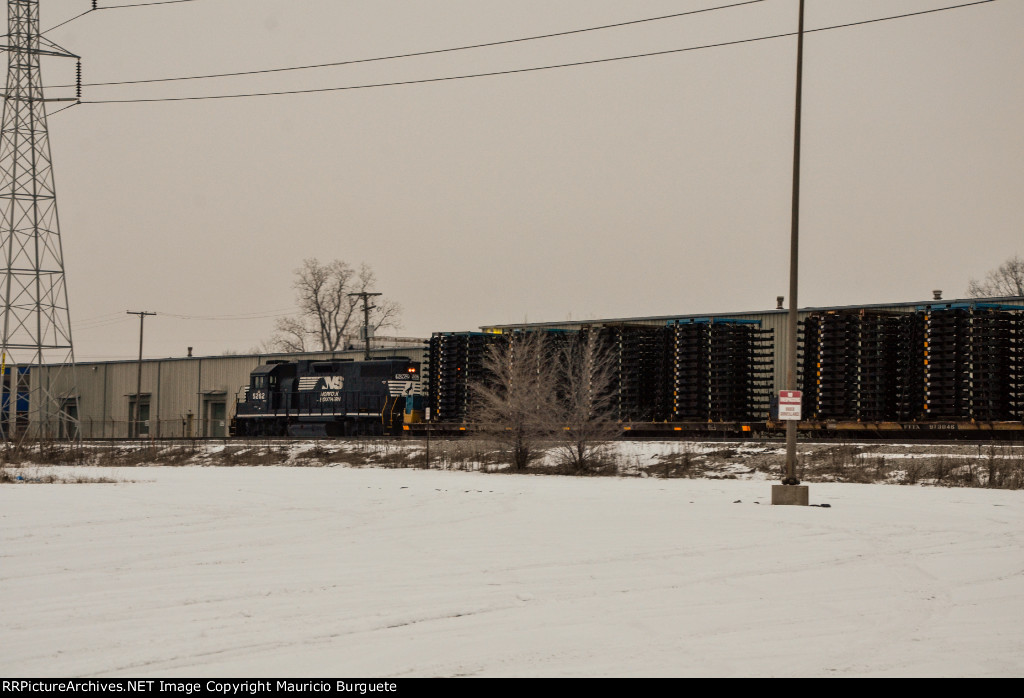 NS GP38-2 Locomotive in the yard